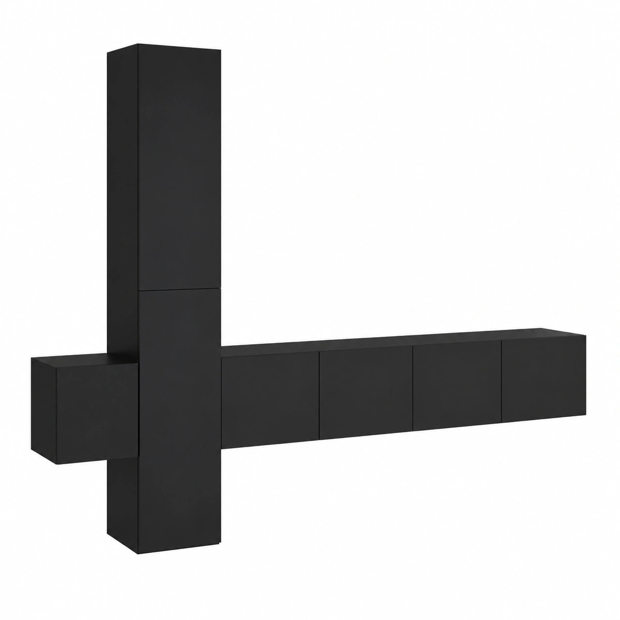 Conjunto de Muebles Modernos de Madera para TV de 5 Piezas