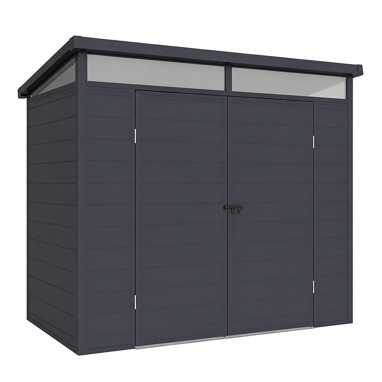 Caseta de Jardín de Resina Gris Antracita 4m² con Suelo - MINARO