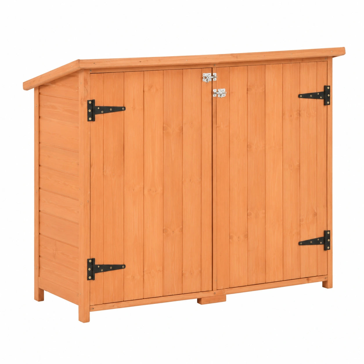 Cobertizo de Jardín de Madera 128x42x91 cm Almacenamiento Exterior Patio