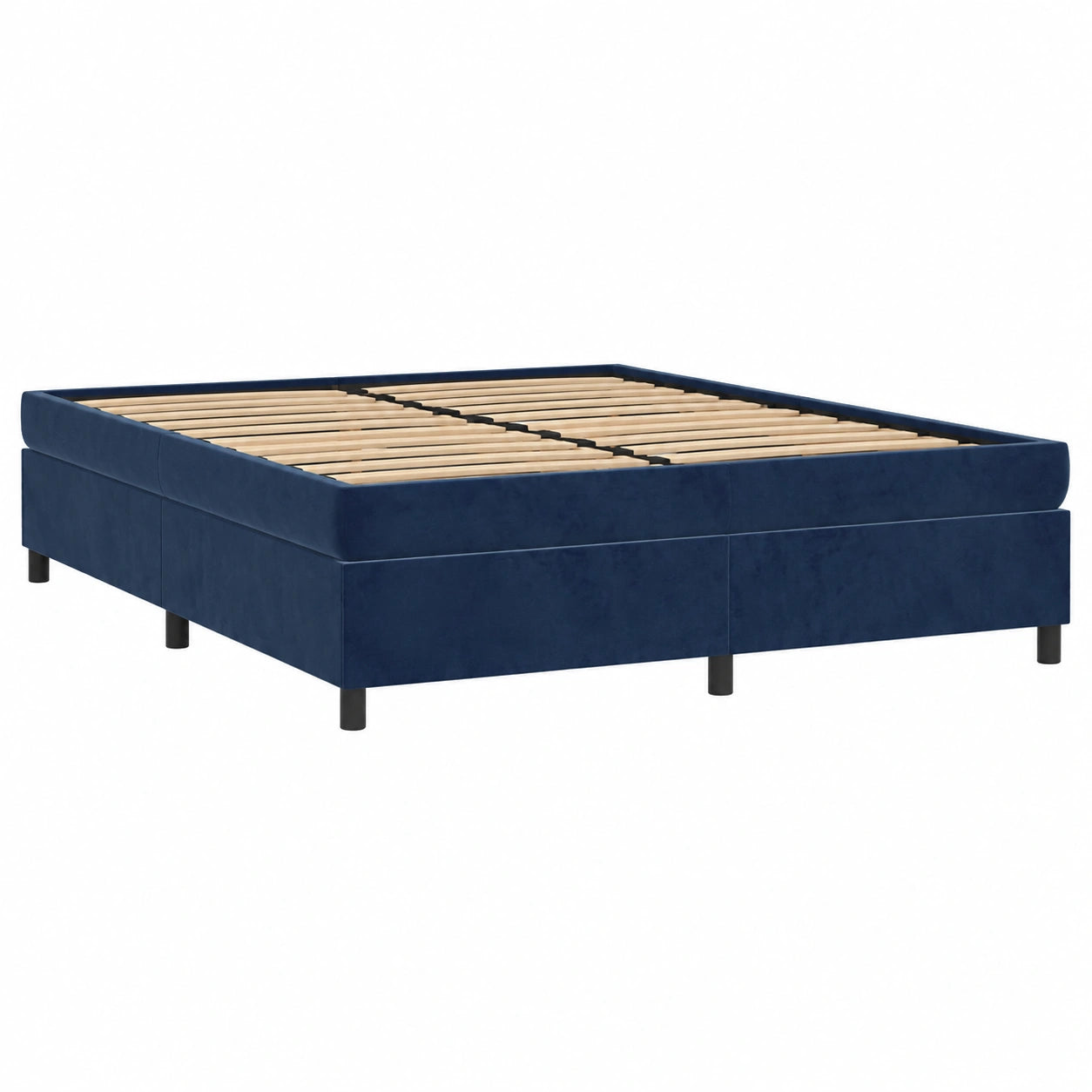 Sofá Cama Homgoday 160x200 cm Terciopelo Azul Oscuro con Somier