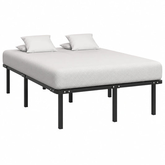 Cama de Metal Negra 180x200 cm Homgoday, Estructura Moderna para Dormitorio