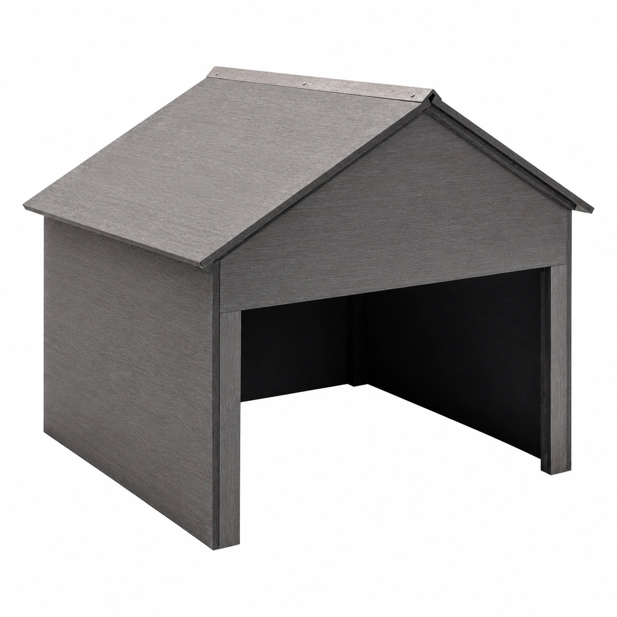 Caseta de Almacenamiento de Jardín de WPC Gris 80x80x70 cm