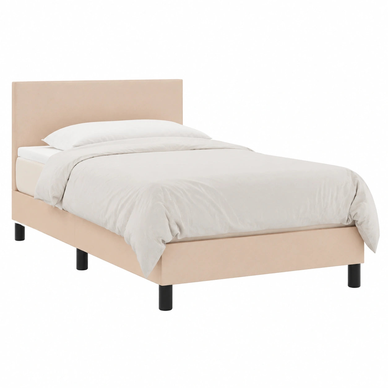 Homgoday Sofá Cama con Colchón y LED, 80x200 cm, Piel Sintética, Marco Moderno para Salón
